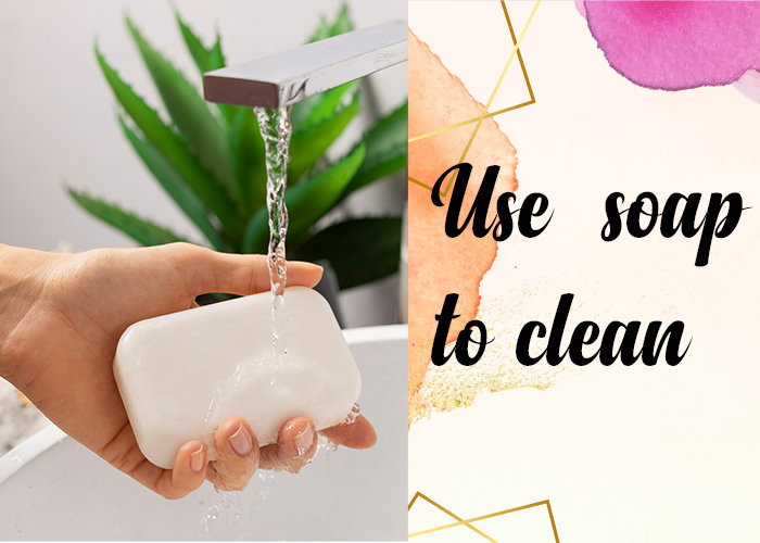 Us soap to clean
