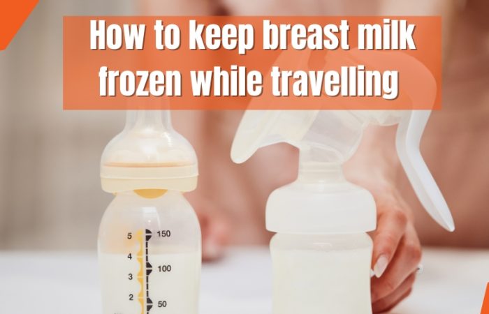How to keep breast milk frozen while travelling 
