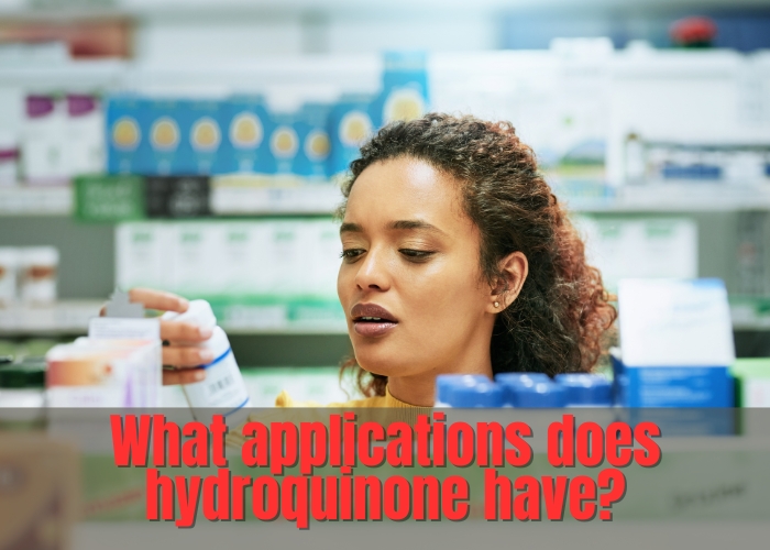 What applications does hydroquinone have