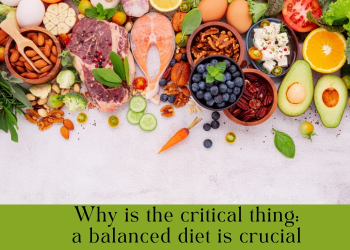 Why is the critical thing a balanced diet is crucial