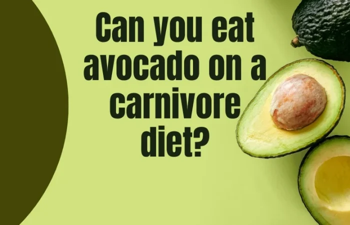 Can you eat avocado on a carnivore diet?