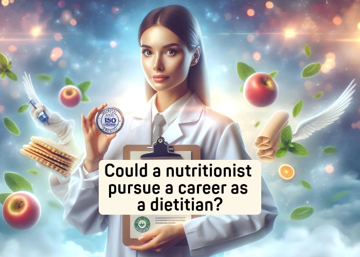 Could a nutritionist pursue a career as a dietitian? 