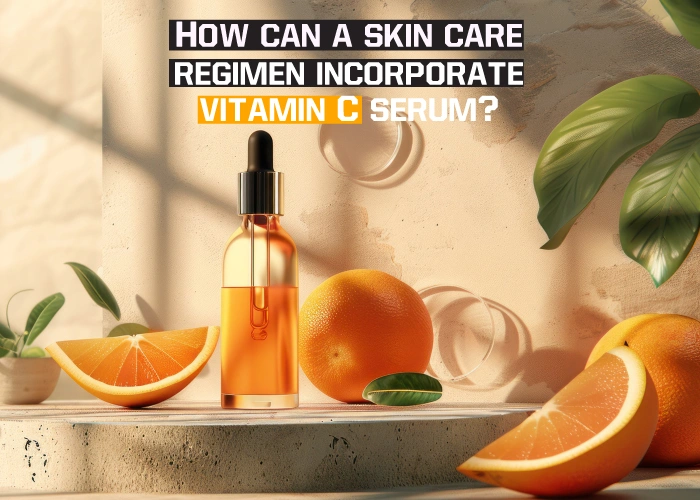 How can a skin care regimen incorporate vitamin C serum