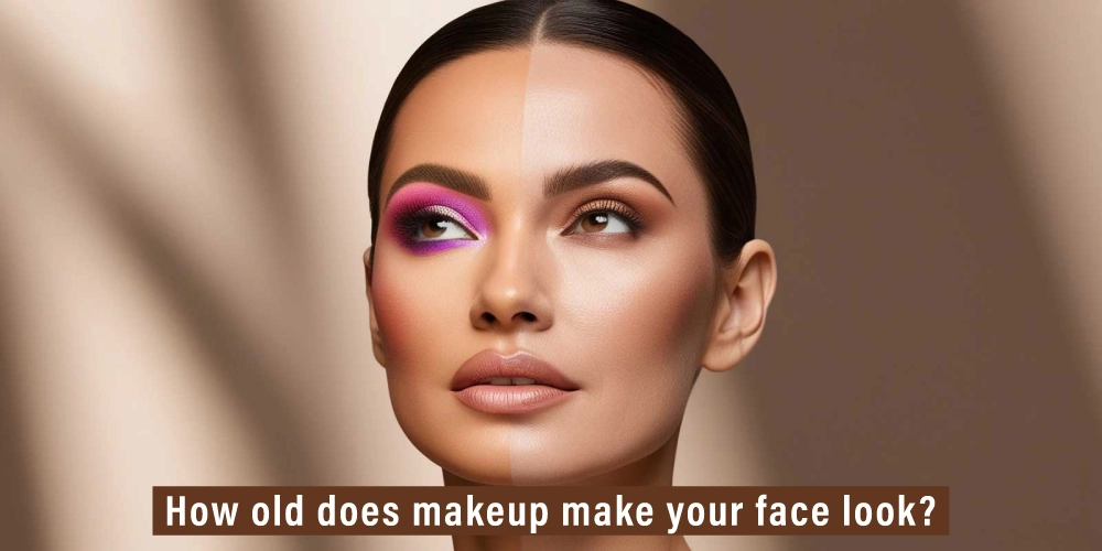 How old does makeup make your face look?