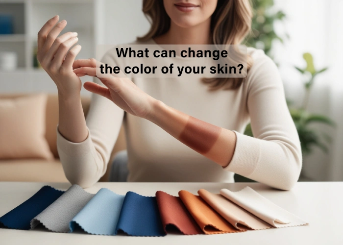 What can change the color of your skin?