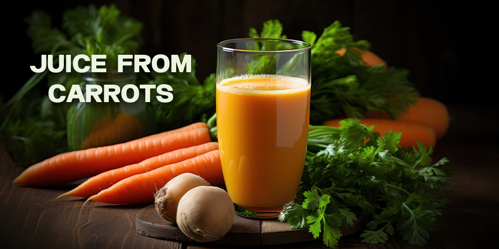 Juice from carrots