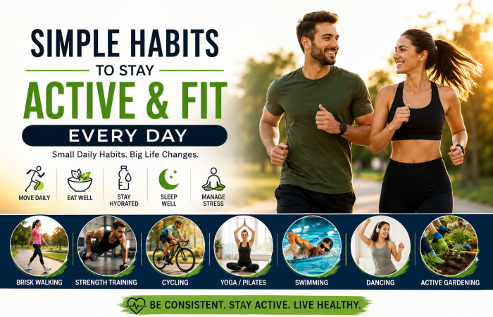 Simple Habits to Stay Active and Fit Every Day.